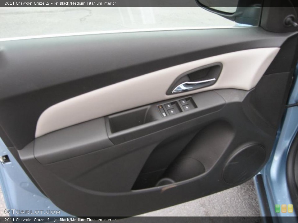 Jet Black/Medium Titanium Interior Door Panel for the 2011 Chevrolet Cruze LS #45017632