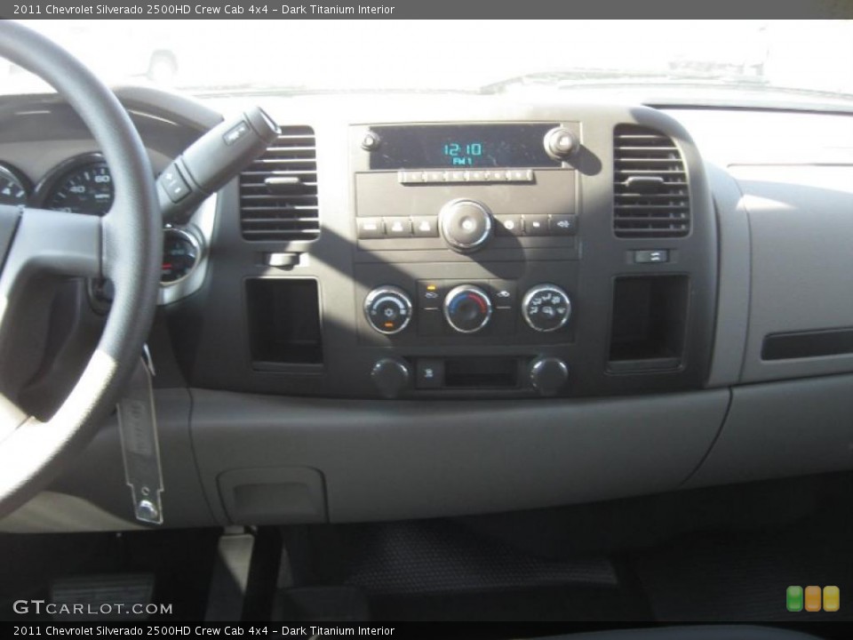 Dark Titanium Interior Controls for the 2011 Chevrolet Silverado 2500HD Crew Cab 4x4 #45017836