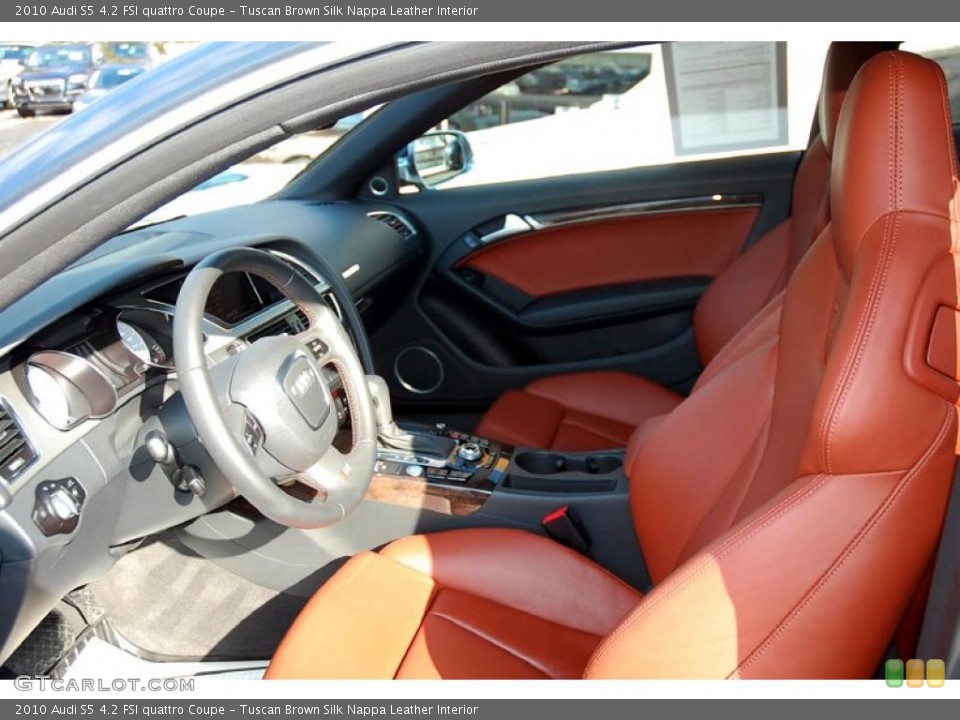 Tuscan Brown Silk Nappa Leather Interior Photo for the 2010 Audi S5 4.2 FSI quattro Coupe #45018032