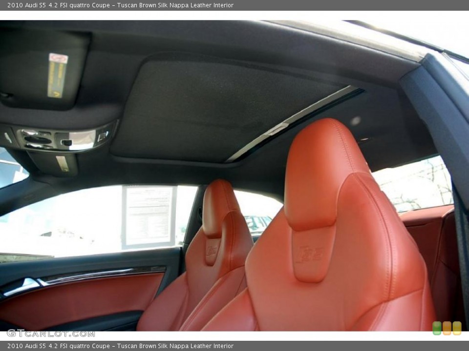 Tuscan Brown Silk Nappa Leather Interior Photo for the 2010 Audi S5 4.2 FSI quattro Coupe #45018044
