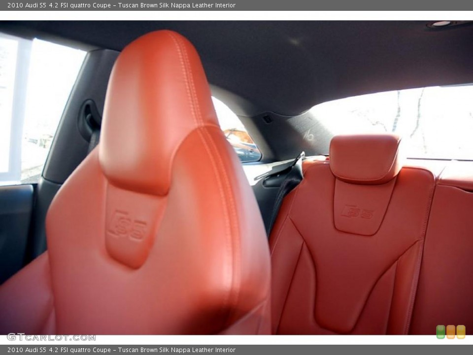 Tuscan Brown Silk Nappa Leather Interior Photo for the 2010 Audi S5 4.2 FSI quattro Coupe #45018113