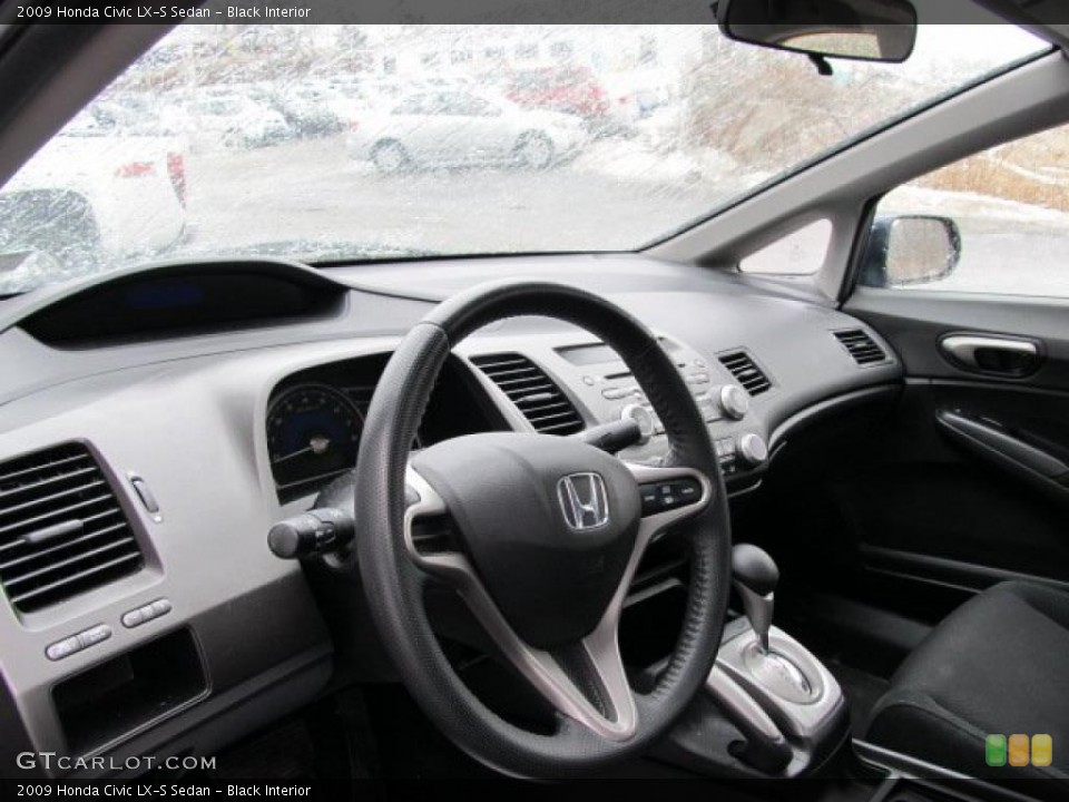Black Interior Dashboard for the 2009 Honda Civic LX-S Sedan #45018467