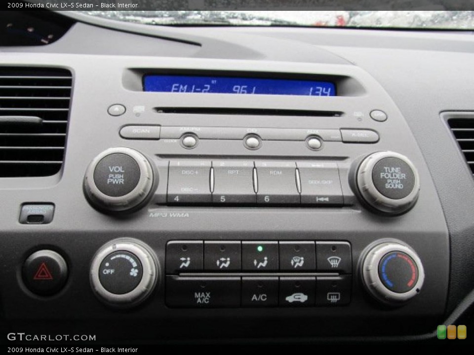 Black Interior Controls for the 2009 Honda Civic LX-S Sedan #45018487