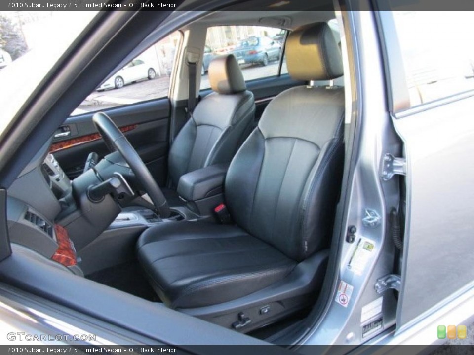 Off Black Interior Photo for the 2010 Subaru Legacy 2.5i Limited Sedan #45021260