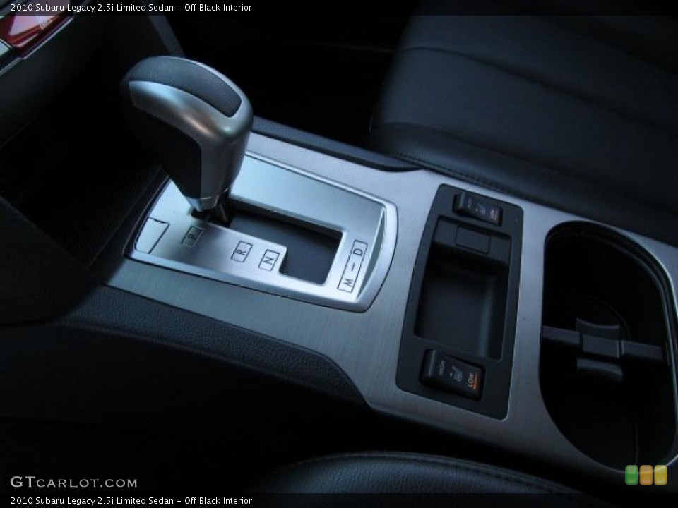 Off Black Interior Transmission for the 2010 Subaru Legacy 2.5i Limited Sedan #45021345