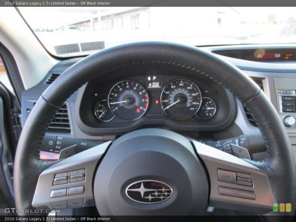 Off Black Interior Steering Wheel for the 2010 Subaru Legacy 2.5i Limited Sedan #45021361