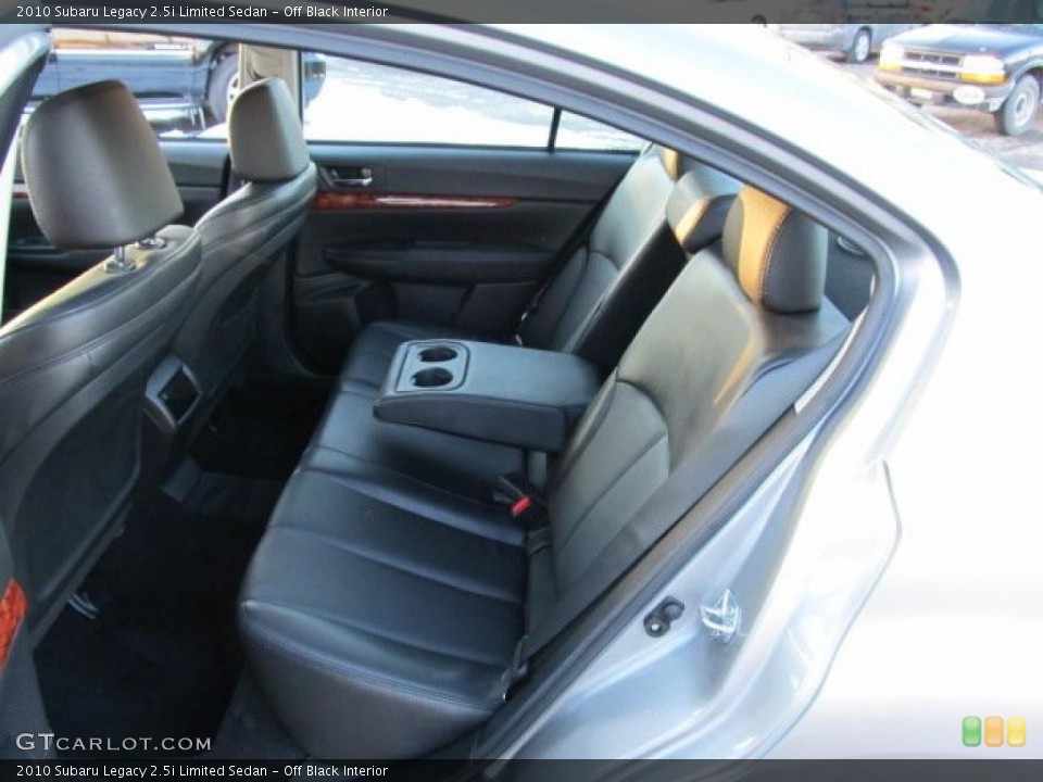 Off Black Interior Photo for the 2010 Subaru Legacy 2.5i Limited Sedan #45021419