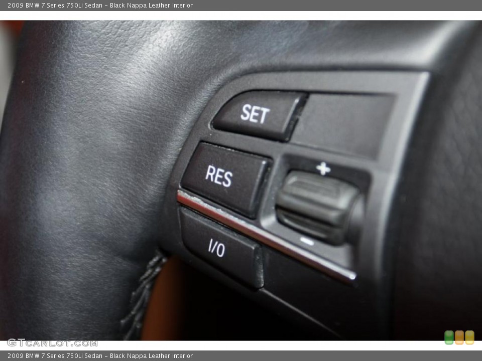 Black Nappa Leather Interior Controls for the 2009 BMW 7 Series 750Li Sedan #45022720