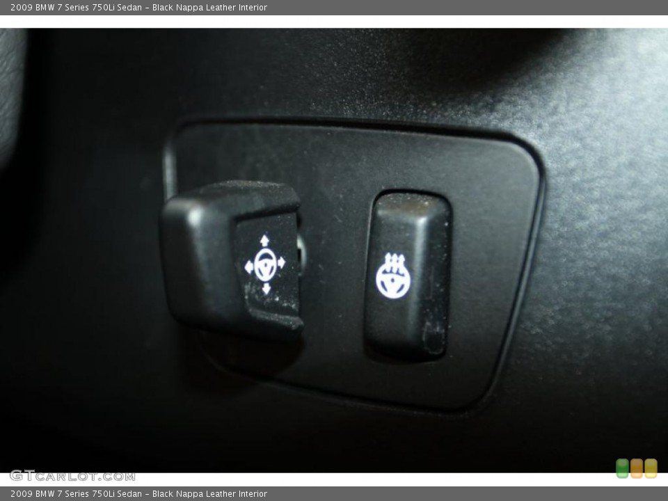 Black Nappa Leather Interior Controls for the 2009 BMW 7 Series 750Li Sedan #45023041