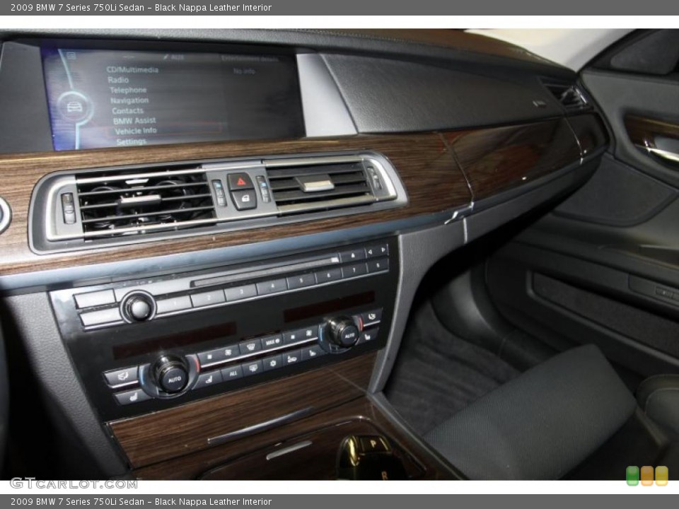 Black Nappa Leather Interior Controls for the 2009 BMW 7 Series 750Li Sedan #45023073