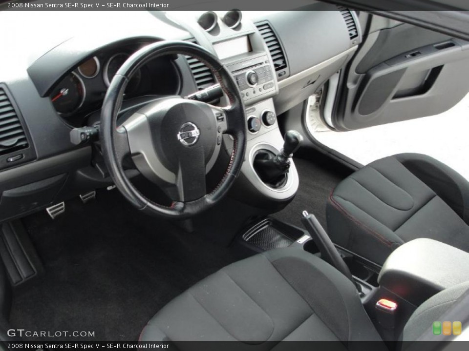 SE-R Charcoal Interior Prime Interior for the 2008 Nissan Sentra SE-R Spec V #45023141