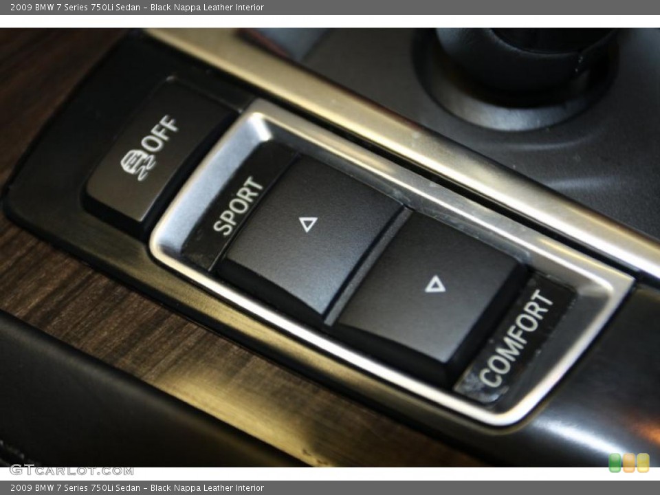 Black Nappa Leather Interior Controls for the 2009 BMW 7 Series 750Li Sedan #45023229