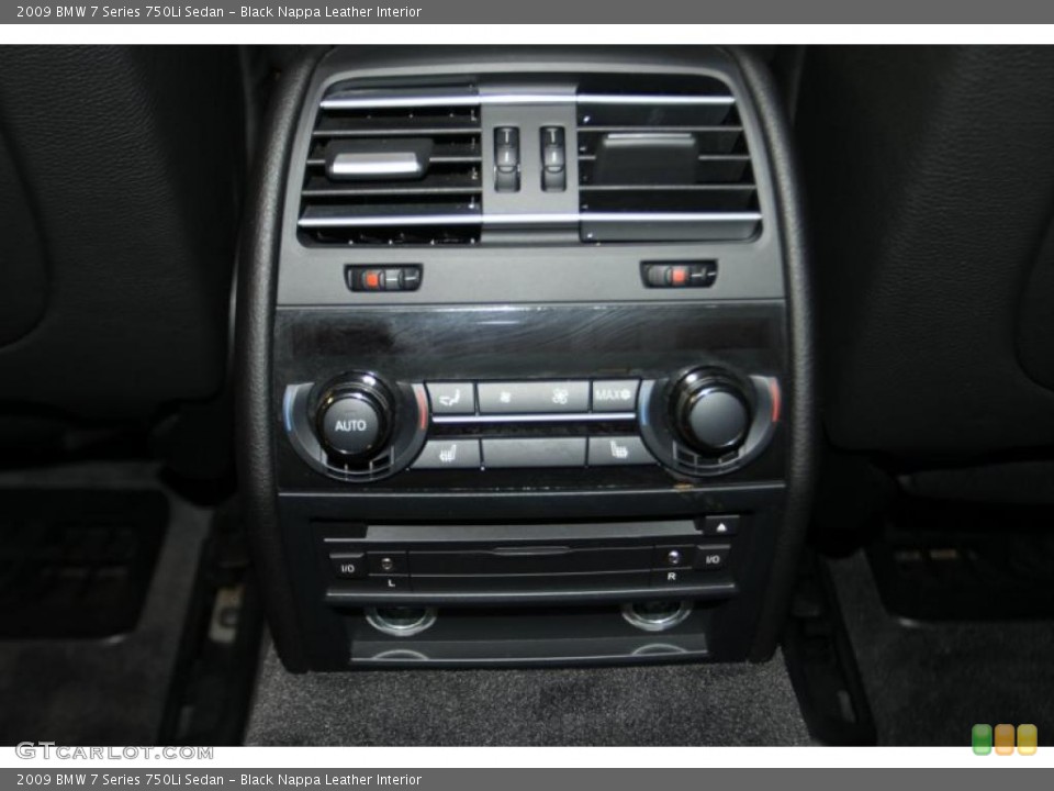 Black Nappa Leather Interior Controls for the 2009 BMW 7 Series 750Li Sedan #45023361