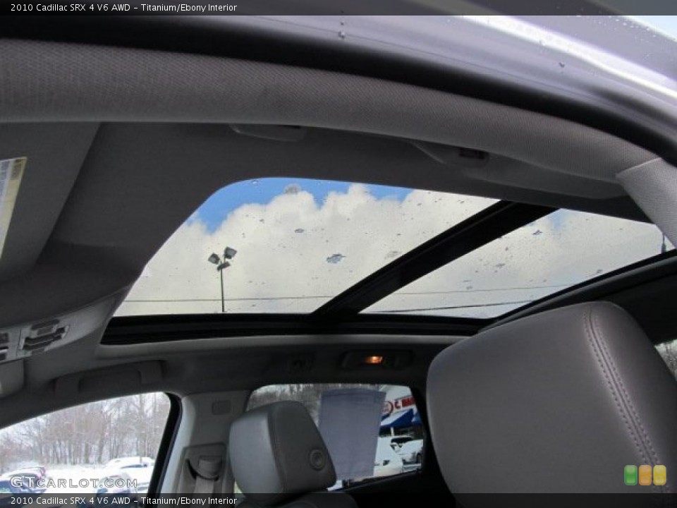 Titanium/Ebony Interior Sunroof for the 2010 Cadillac SRX 4 V6 AWD #45023749