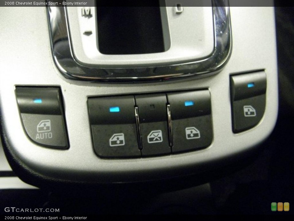 Ebony Interior Controls for the 2008 Chevrolet Equinox Sport #45024589