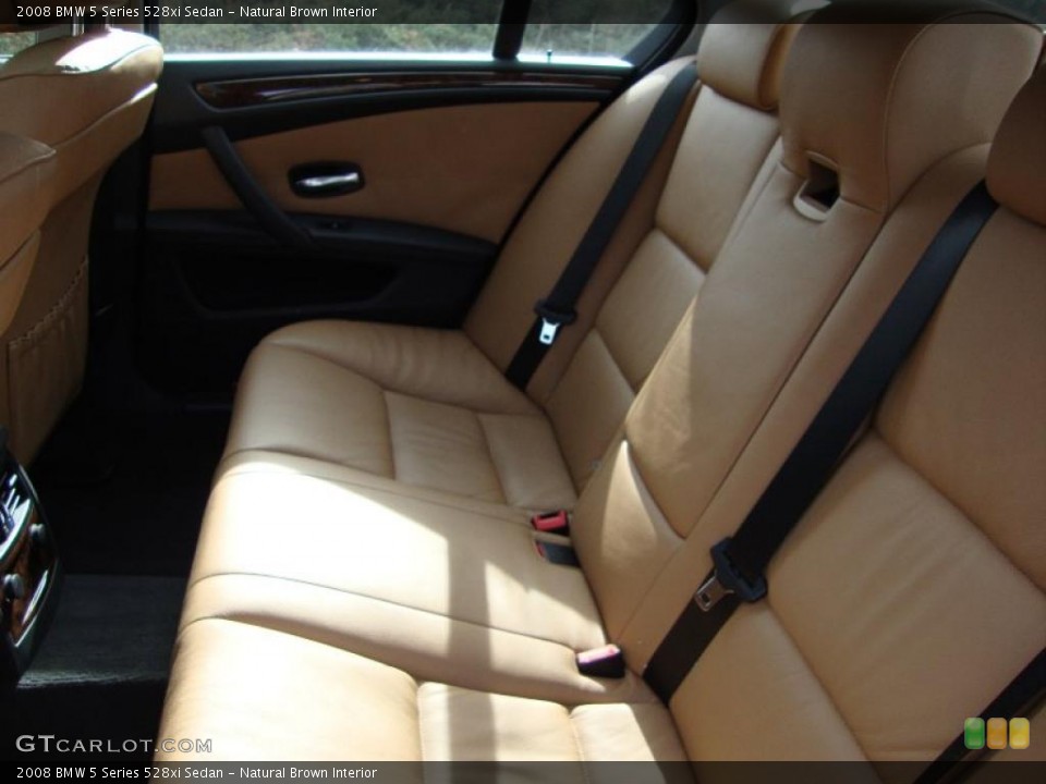 Natural Brown Interior Photo for the 2008 BMW 5 Series 528xi Sedan #45024593