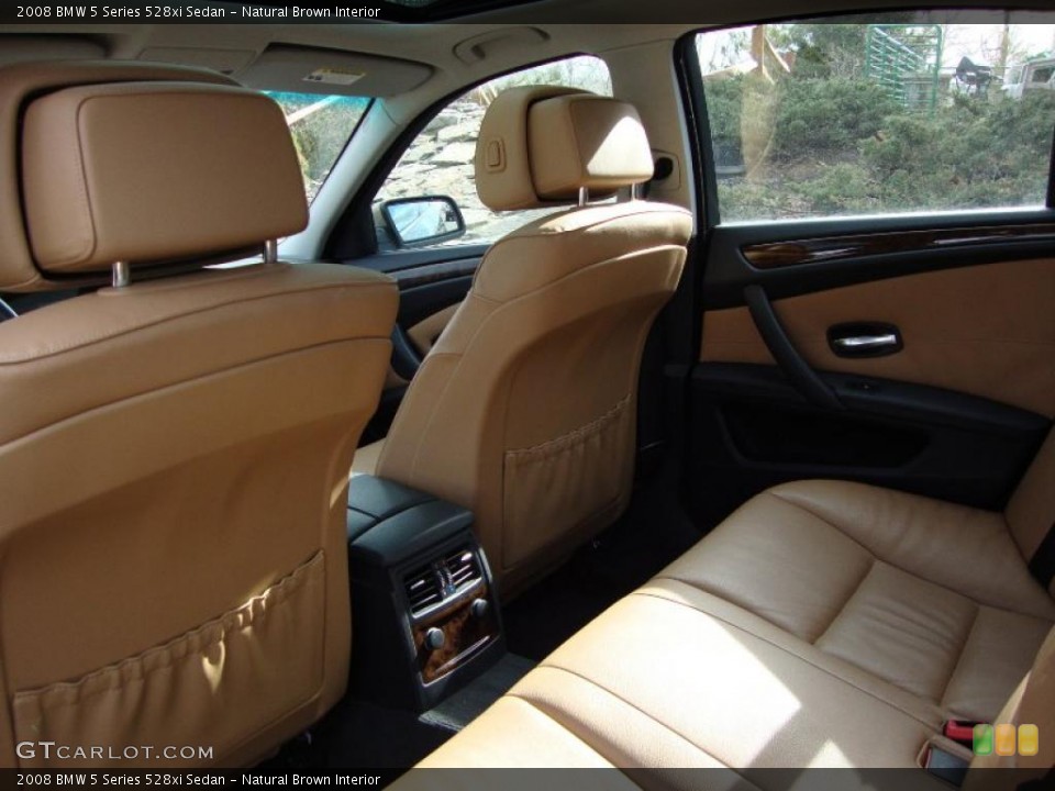 Natural Brown Interior Photo for the 2008 BMW 5 Series 528xi Sedan #45024605