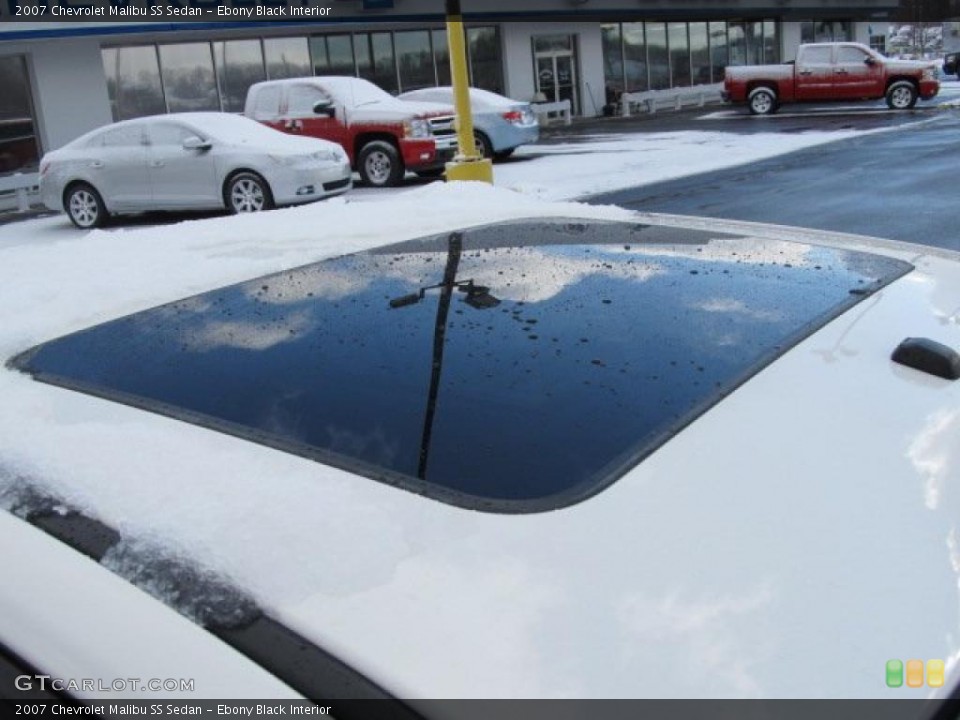 Ebony Black Interior Sunroof for the 2007 Chevrolet Malibu SS Sedan #45024760