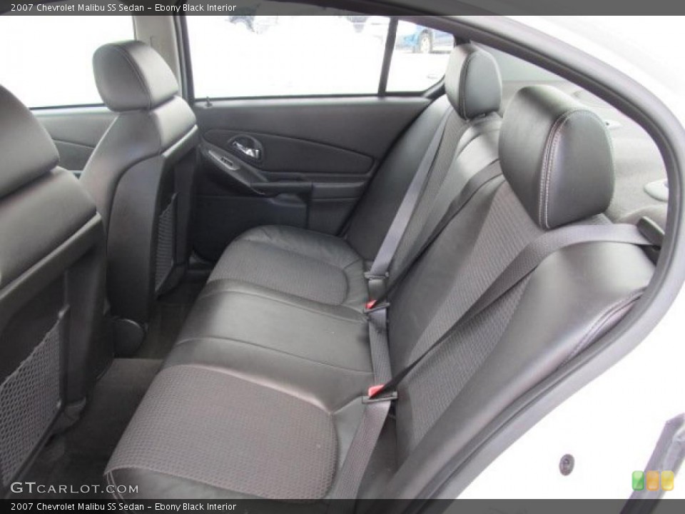 Ebony Black Interior Photo for the 2007 Chevrolet Malibu SS Sedan #45025025