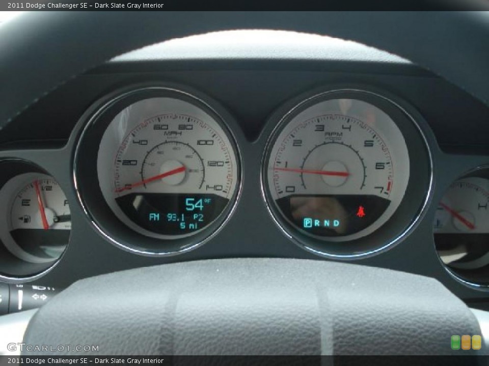 Dark Slate Gray Interior Gauges for the 2011 Dodge Challenger SE #45028913