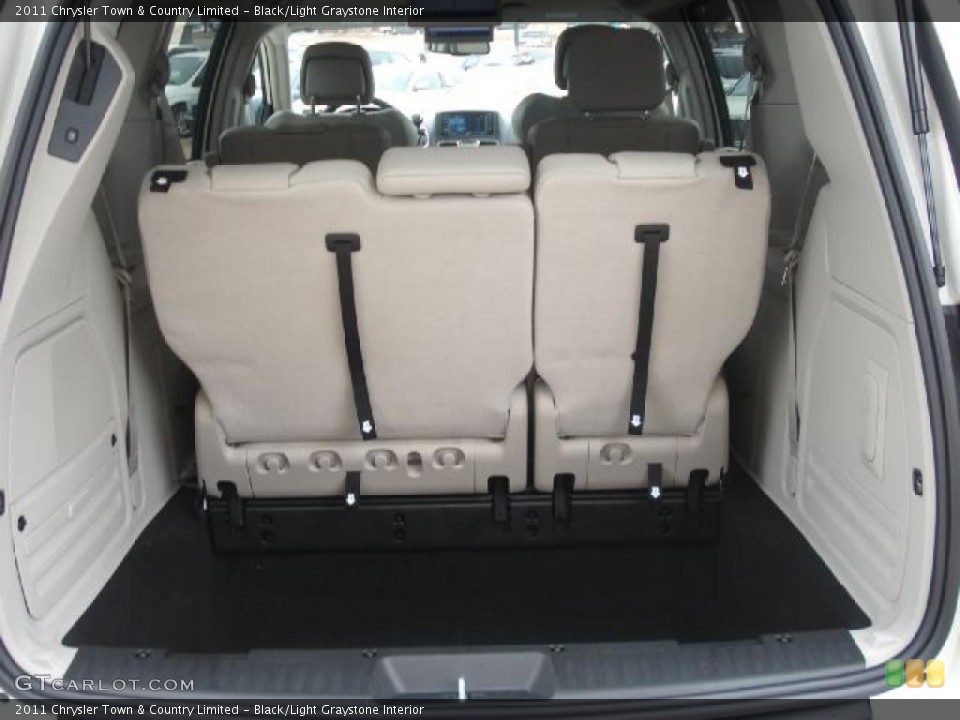 Black/Light Graystone Interior Trunk for the 2011 Chrysler Town & Country Limited #45029085