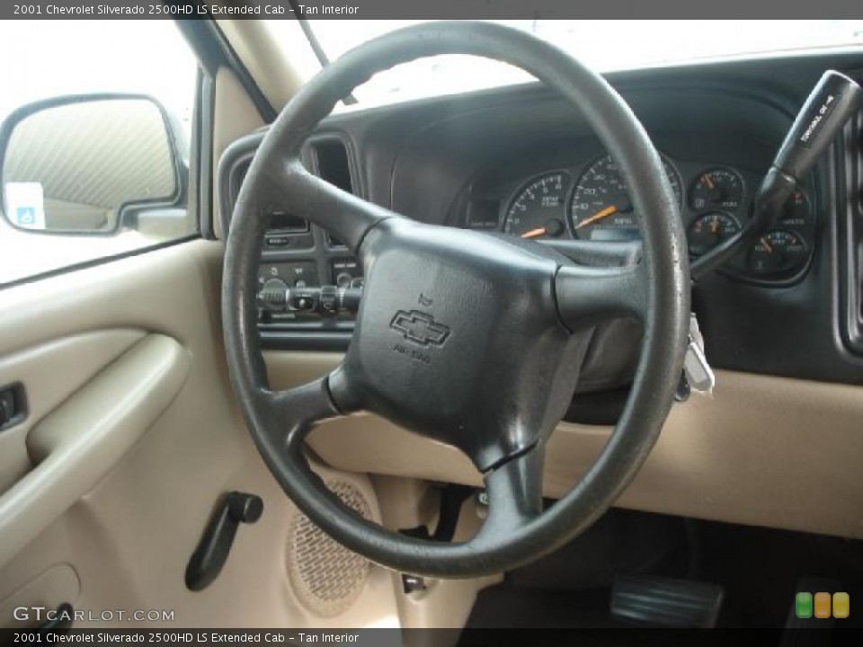 Tan Interior Steering Wheel for the 2001 Chevrolet Silverado 2500HD LS Extended Cab #45029425