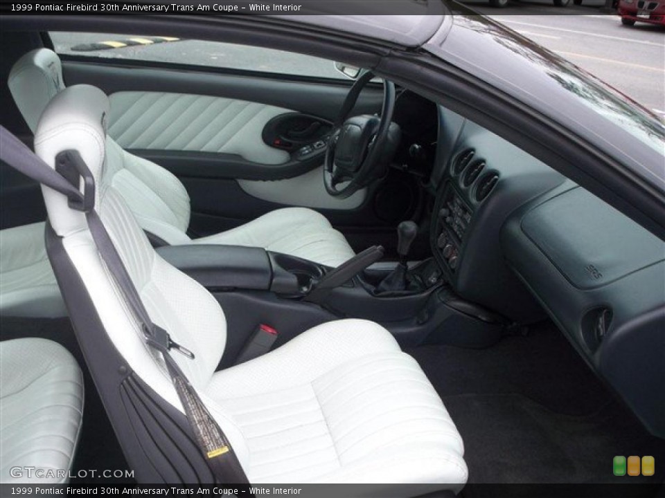White Interior Photo for the 1999 Pontiac Firebird 30th Anniversary Trans Am Coupe #45036189