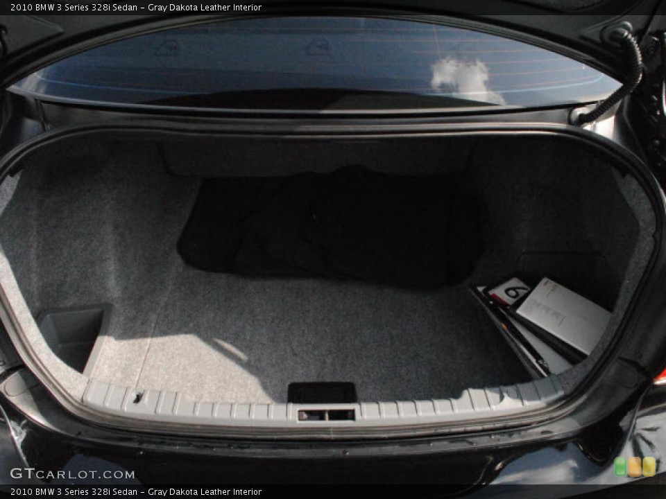 Gray Dakota Leather Interior Trunk for the 2010 BMW 3 Series 328i Sedan #45036877
