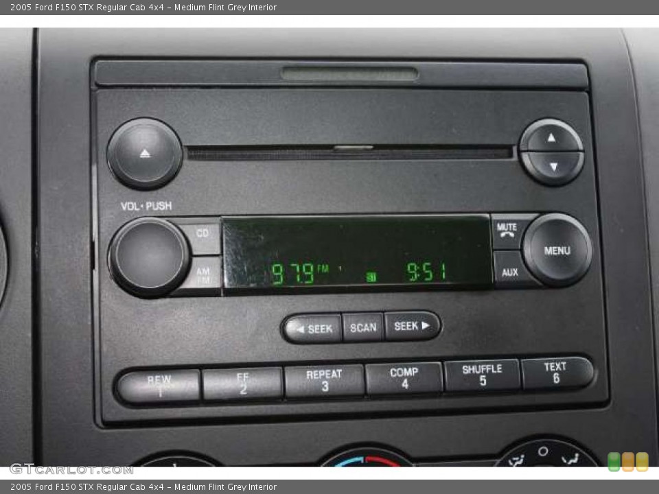Medium Flint Grey Interior Controls for the 2005 Ford F150 STX Regular Cab 4x4 #45042601