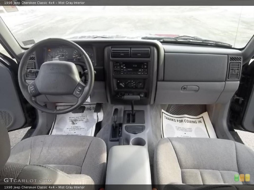 Mist Gray Interior Dashboard for the 1998 Jeep Cherokee Classic 4x4 #45043445