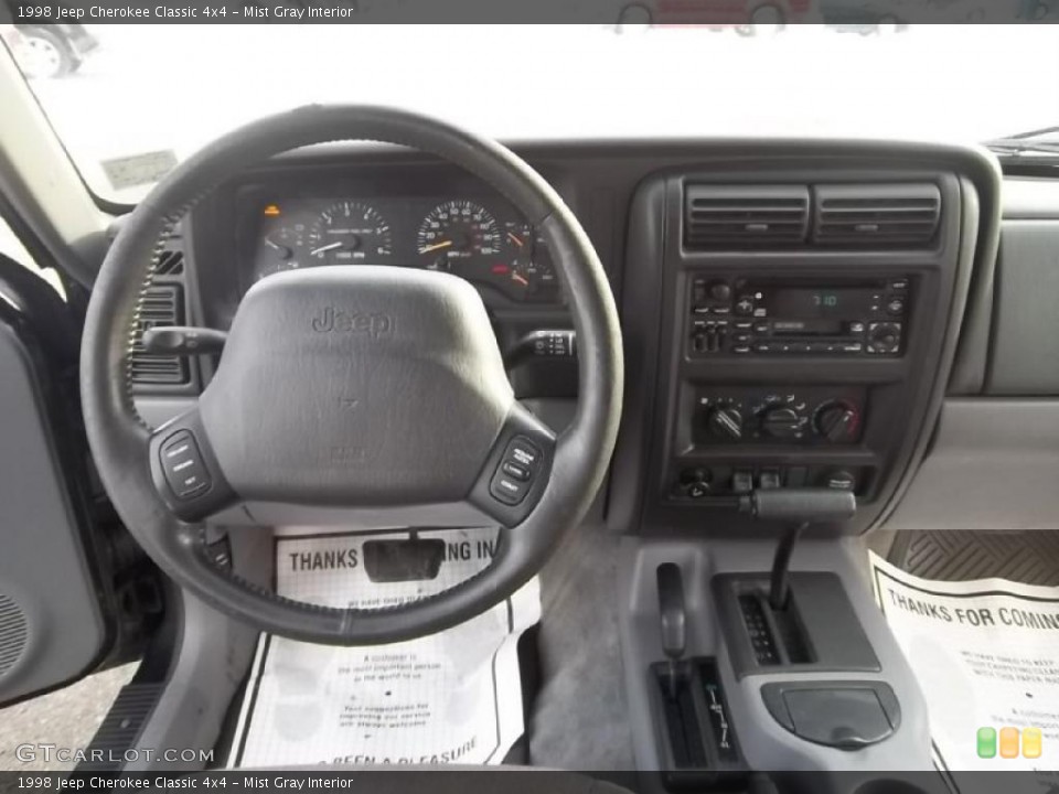 Mist Gray Interior Dashboard for the 1998 Jeep Cherokee Classic 4x4 #45043465