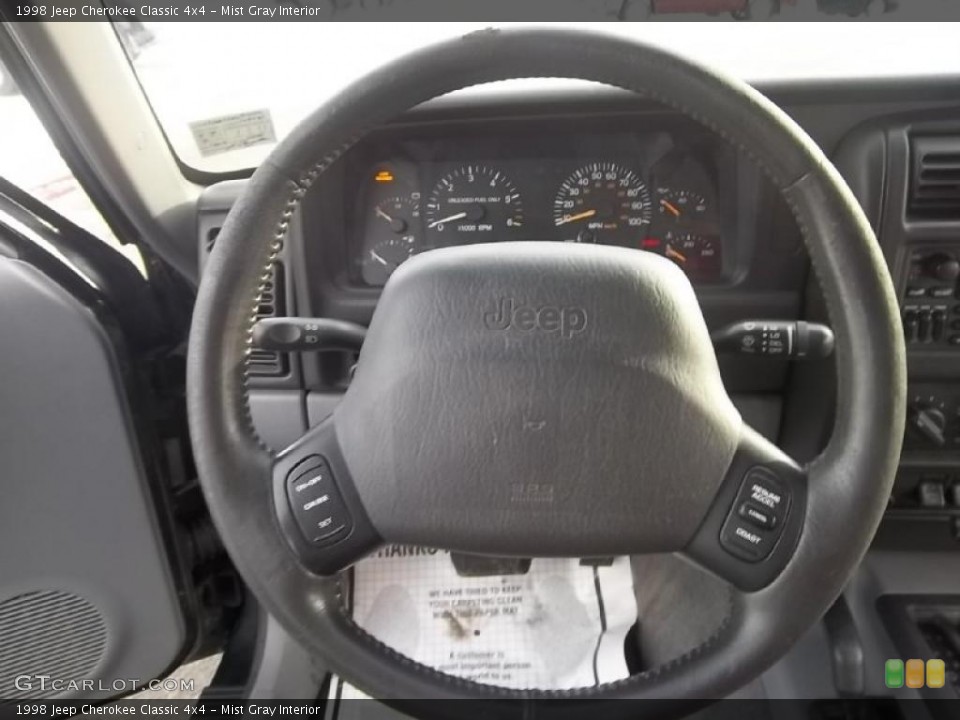 Mist Gray Interior Steering Wheel for the 1998 Jeep Cherokee Classic 4x4 #45043485
