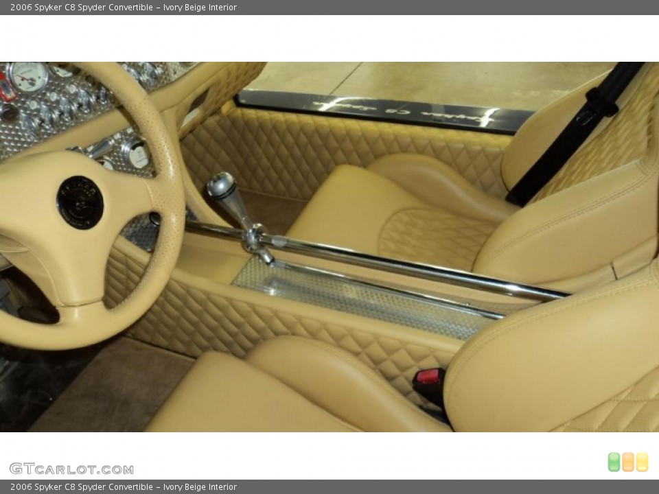Ivory Beige Interior Photo for the 2006 Spyker C8 Spyder Convertible #45047201