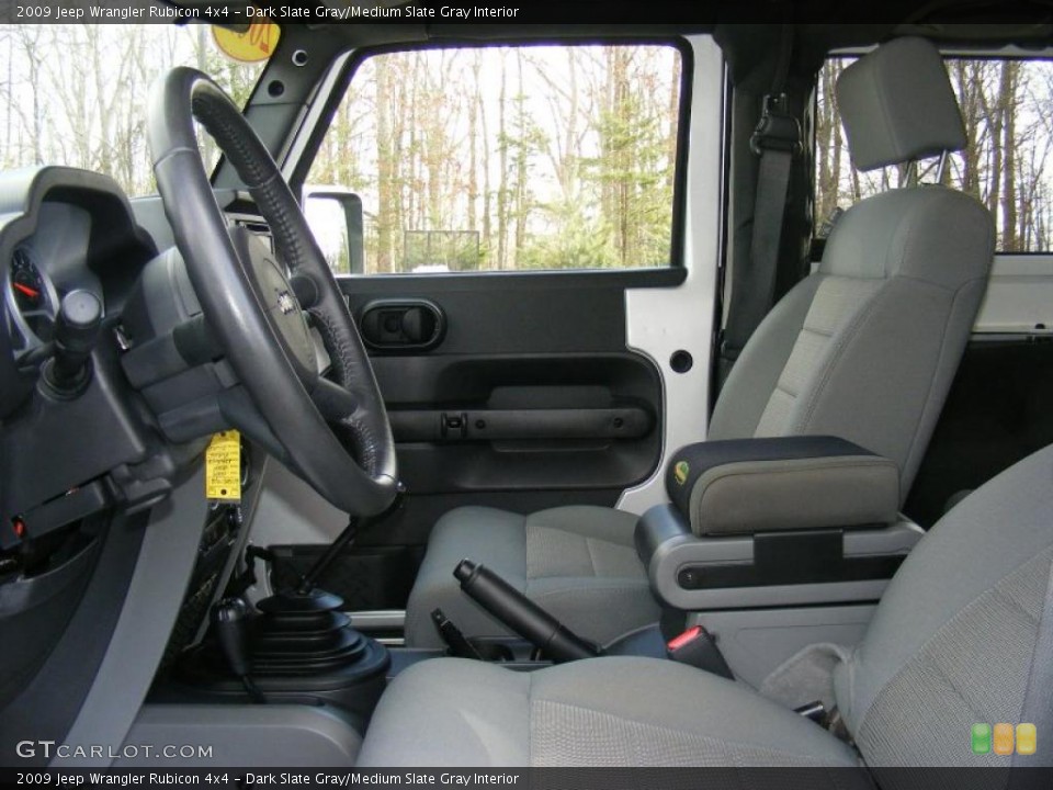 Dark Slate Gray/Medium Slate Gray Interior Photo for the 2009 Jeep Wrangler Rubicon 4x4 #45048165