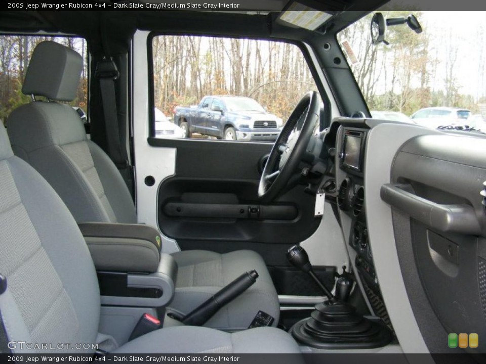 Dark Slate Gray/Medium Slate Gray Interior Photo for the 2009 Jeep Wrangler Rubicon 4x4 #45048279