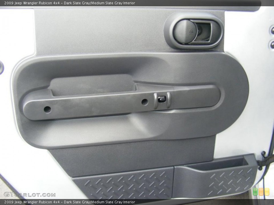 Dark Slate Gray/Medium Slate Gray Interior Door Panel for the 2009 Jeep Wrangler Rubicon 4x4 #45048328