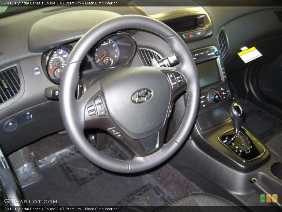 Black Cloth Interior Dashboard for the 2011 Hyundai Genesis Coupe 2.0T Premium #45048337