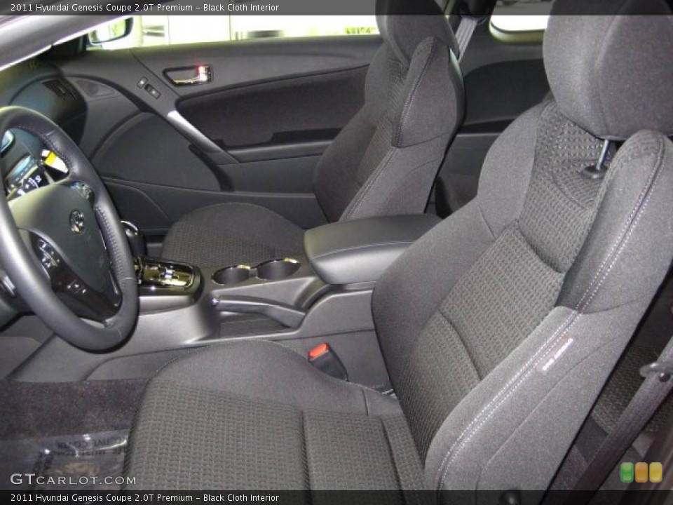 Black Cloth Interior Photo for the 2011 Hyundai Genesis Coupe 2.0T Premium #45048353