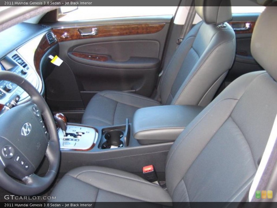 Jet Black Interior Photo for the 2011 Hyundai Genesis 3.8 Sedan #45048509