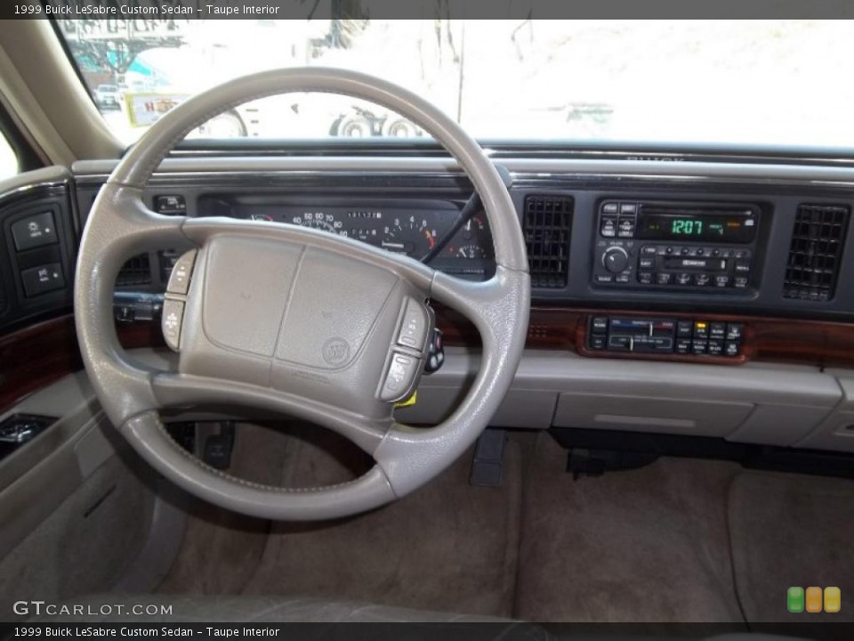 Taupe Interior Steering Wheel for the 1999 Buick LeSabre Custom Sedan #45051529