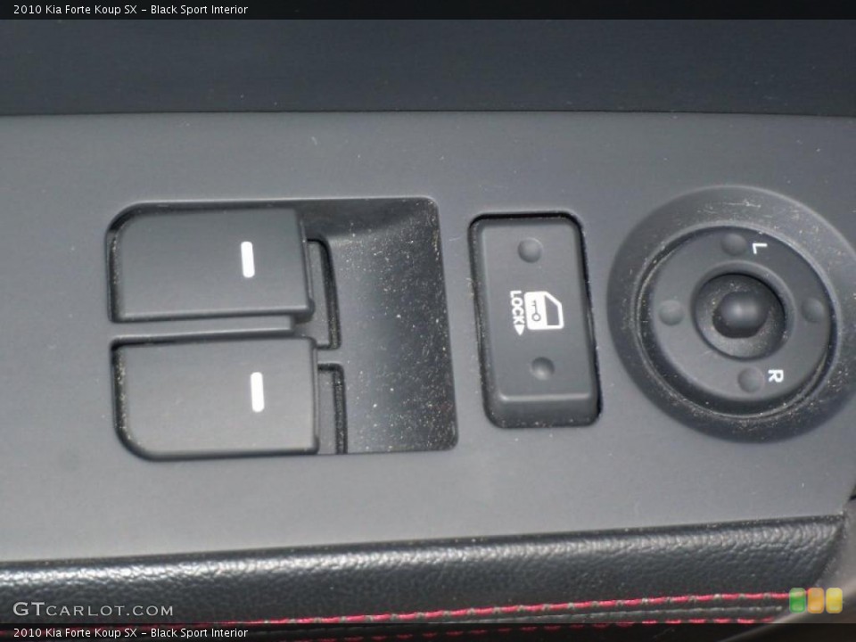 Black Sport Interior Controls for the 2010 Kia Forte Koup SX #45052854
