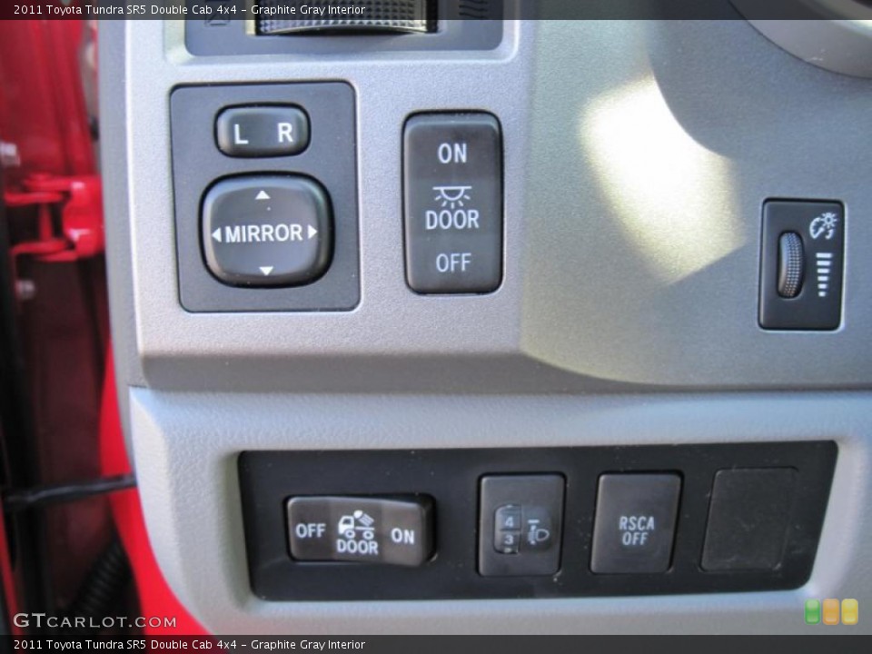 Graphite Gray Interior Controls for the 2011 Toyota Tundra SR5 Double Cab 4x4 #45052872