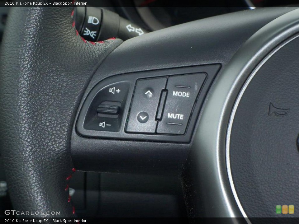 Black Sport Interior Controls for the 2010 Kia Forte Koup SX #45052969