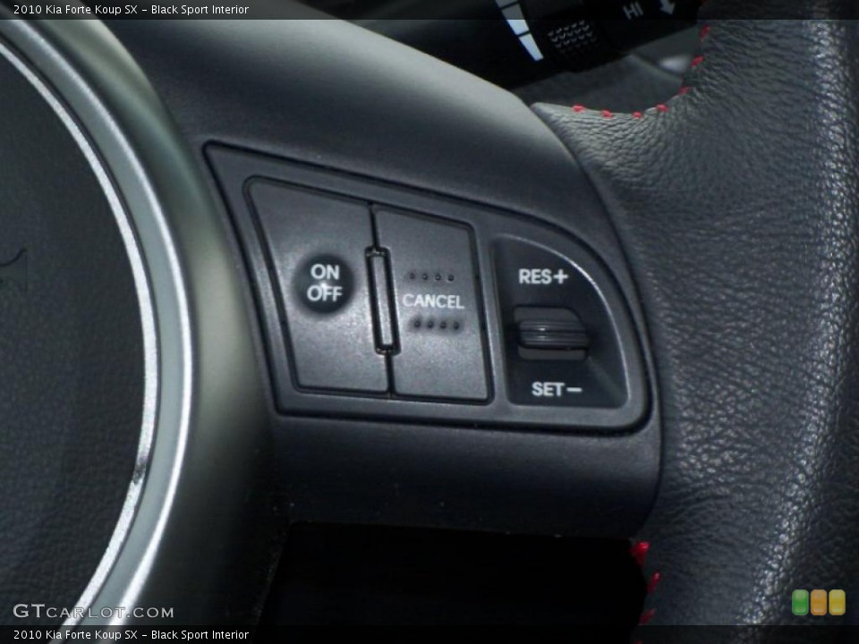 Black Sport Interior Controls for the 2010 Kia Forte Koup SX #45052993