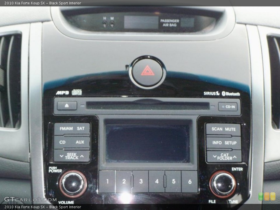 Black Sport Interior Controls for the 2010 Kia Forte Koup SX #45053034