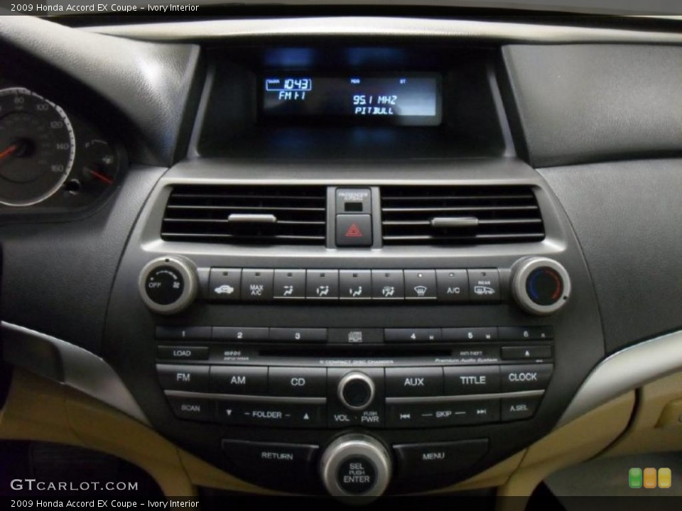 Ivory Interior Controls for the 2009 Honda Accord EX Coupe #45055217