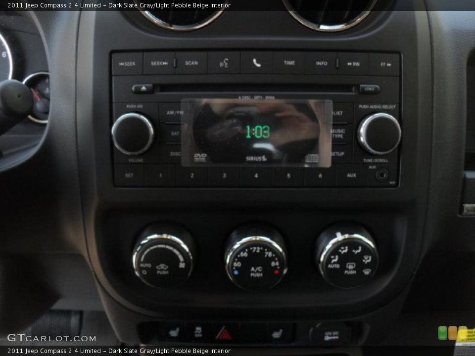 Dark Slate Gray/Light Pebble Beige Interior Controls for the 2011 Jeep Compass 2.4 Limited #45055597