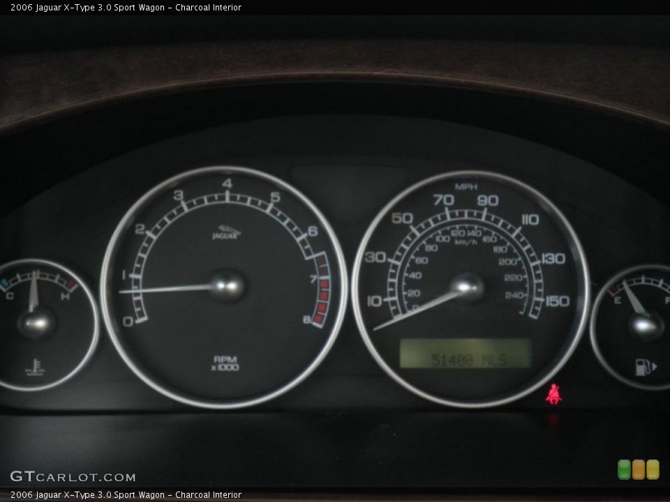 Charcoal Interior Gauges for the 2006 Jaguar X-Type 3.0 Sport Wagon #45055653