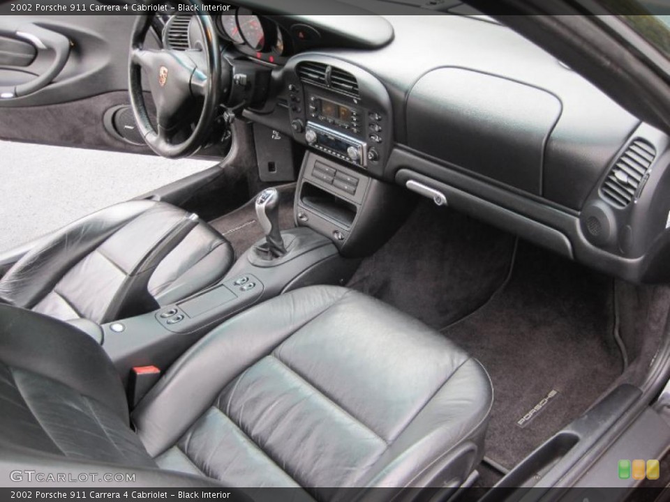 Black Interior Dashboard for the 2002 Porsche 911 Carrera 4 Cabriolet #45058537