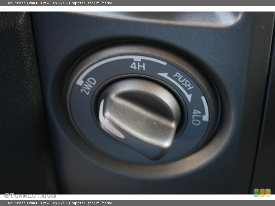 Graphite/Titanium Interior Controls for the 2005 Nissan Titan LE Crew Cab 4x4 #45060857